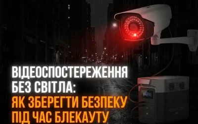 Відеоспостереження без світла під час блекауту в Одесі та області