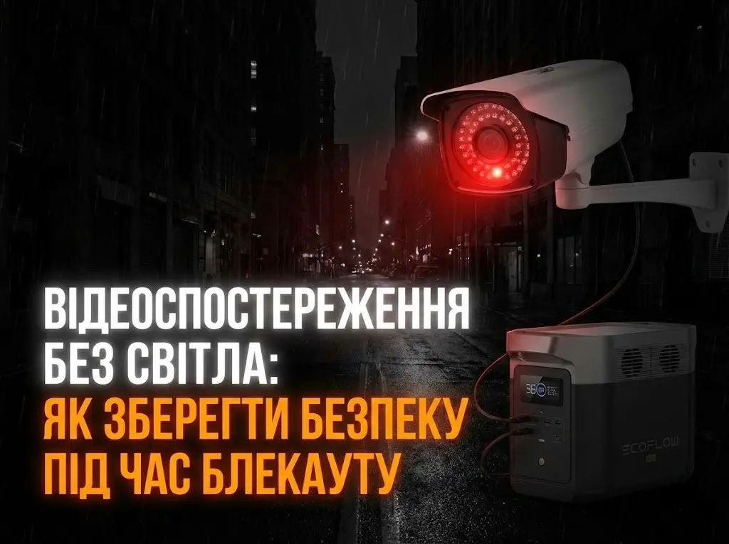 Відеоспостереження без світла під час блекауту в Одесі та області | Flycom