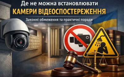 Де не можна встановлювати камери відеоспостереження – практичні поради та закон