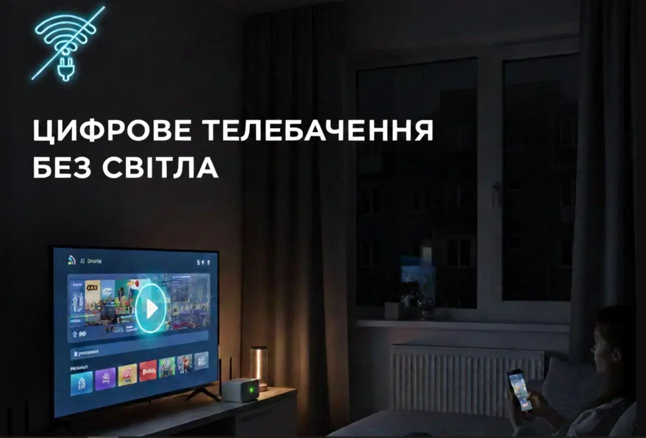 Цифрове телебачення без світла